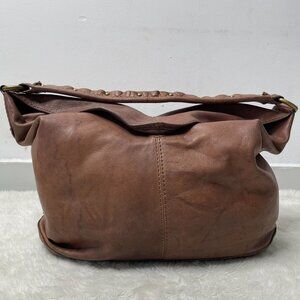 The Frye Company Women's Brown Leather Shoulder Bag 10 x 13.5''